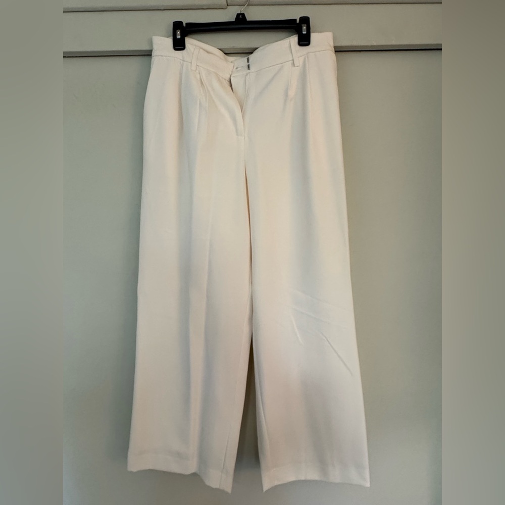 BOLD elements Cream Wide Leg Pants